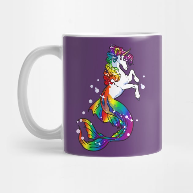 Unicorn Mermaid Mermicorn by E